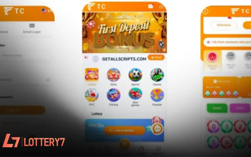 Lottery 7 - TC lottery log in body image